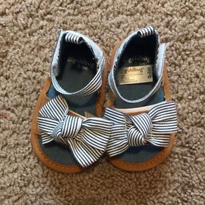 Baby Girl Striped Bow Sandals